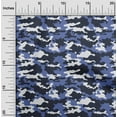 thumbnail image 2 of oneOone Rayon Medium Blue Fabric Camouflage Sewing Material Print Fabric By The Yard 56 Inch Wide, 2 of 4