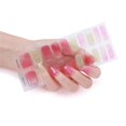 thumbnail image 1 of 20pcs/pack Nail Wraps Women Nail Polish Strips Solid Color Fingernail Stickers, 1 of 5