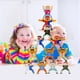 thumbnail image 5 of Juego de 16 piezas de bloques apilables de plástico para niños, juego de equilibrio, juguete educativo temprano para niños, 5 of 7