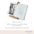 thumbnail image 2 of Twine Acacia Wood Tablet Holder, Farmhouse Cookbook Stand, Book Holder, 2 of 7