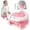 Pink, variant on Soluxeo Portable Potty Training Toilet, Foldable Travel Potty Chair with Storage Bag and Disposable Potty Liners for Boys and Girls 18+ Months(Pink)