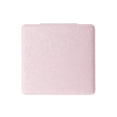 thumbnail image 1 of Espejo de maquillaje cuadrado único de 1 Pc para viajes vacaciones rosa PU ABS vidrio, 1 of 1