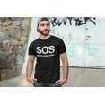 thumbnail image 3 of Old Glory Mens SOS Please Send Coffee Short Sleeve Graphic T Shirt, 3 of 6