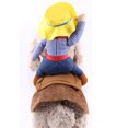 thumbnail image 4 of Conjuntos de ropa navideña para perros, disfraz de Papá Noel para mascotas, conjunto de ropa para gatos, disfraces para perros grandes, traje de montar de invierno, abrigo, 4 of 4