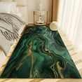 thumbnail image 3 of Living Room Rugs Non-Slip Carpet, Marble Gold Lines Rug Machine Washable Rectangle Rug, Emerald Green Decoration Carpet, Soft Low Pile Floor Decorate Carpets For Bedroom, 3 of 6