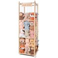 thumbnail image 1 of Soporte de madera para juguetes de zoológico, 138 cm, para guardar animales de peluche, 1 of 7