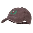thumbnail image 2 of Golf Club Ball Crest Embroidered Washed Cap - Brown OSFM, 2 of 5