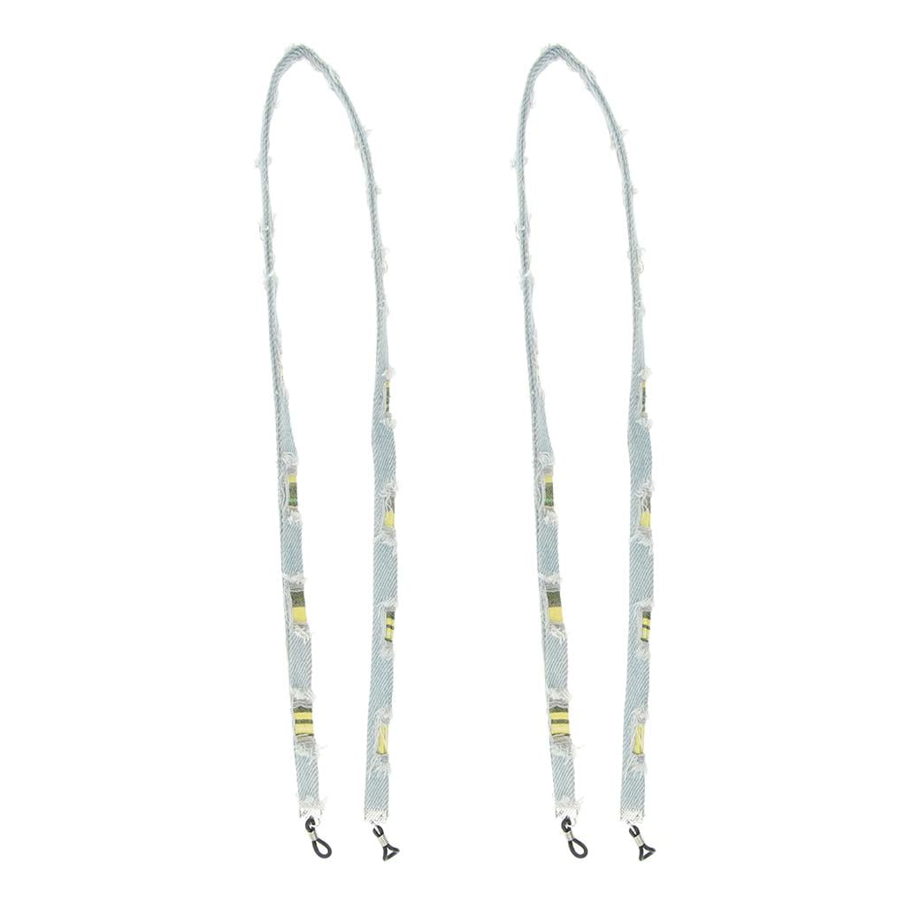 Pack of 2 Eyeglass Cord Rope Spectacles Chain Strap Retainer Landyard