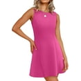 thumbnail image 2 of Women's 2025 New Summer A-Line Sleeveless Boat Neck Mini Dress Club Party Little Short Dresses, 2 of 9