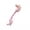 Pink, variant on Plush Cat Toy Plush Dinosaur Cat Toy Chew Bite Toy with Natural Fruits Self Play Kicker for Indoor Cats Kittens Engaging Spring Structure for Fun