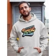 thumbnail image 2 of Celebrate Love Colorful Banner Hoodie Men -Smartprints Designs, Male 3X-Large, 2 of 4