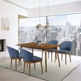 thumbnail image 6 of Maklaine Rectangular Contemporary Wood Dining Table in Walnut, 6 of 6