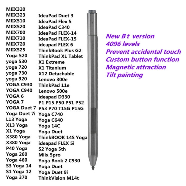 Sikker Inspicere Flere AOOOWER Original Stylus Pen Lenovo- Digital Pen for Lenovo- IdeaPad Flex 5  15 (for Intel for Amd) 2 in 1 4096 Pressure Level - Walmart.com