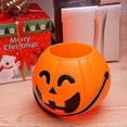 thumbnail image 4 of Halloween Plastic Pumpkin Portable Pumpkin Bucket Trick-or-treat Bucket Halloween Candy Bucket Jack O Lantern Bucket Halloween Party Supply Bd, 4 of 5