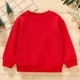 thumbnail image 6 of HIPYLO Christmas Hoodies Oversized Christmas Sweatshirt Cute Christmas Girls Tops Size 8 Youth Sweatshirt Girls Tshirts 7-8 Years Old Boys Clothes, Red 4-5 Years, 6 of 6