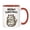 Red, variant on Meowy Christmas Cat Mug with Smiling Kitty & Twinkling Lights - 11oz Ceramic Coffee Cup, Hand Wash Only, Cute Cat Face Design for Hot Drinks, Tea, Cocoa - Perfect Holiday Gift for