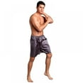 thumbnail image 3 of Mens Silk Satin Boxers Shorts Underwear Sleep Pajama Lounge Shorts, 3 of 5