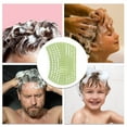 thumbnail image 6 of Unique Bargains 1 Pc Handle Hollow Hair Shampoo Brush for Head Massage 4.72"x3.15"x2.56" Green, 6 of 6