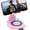 Pink, variant on Cillso Phone Stand with Bluetooth Speaker, Gifts for Men Women, Foldable Adjustable Desktop Phone Holder with HD Stereo Sound & LED Lights, 4-in-1 Tech Gadget Compatible with iPhone, Android & iPad