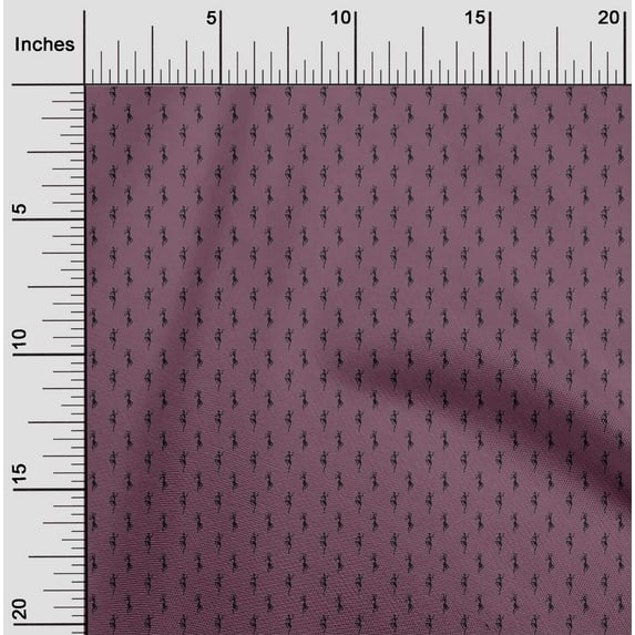oneOone Polyester Lycra Fabric Dancing Girl Small Fabric Prints by Yard 56 Inch Wide