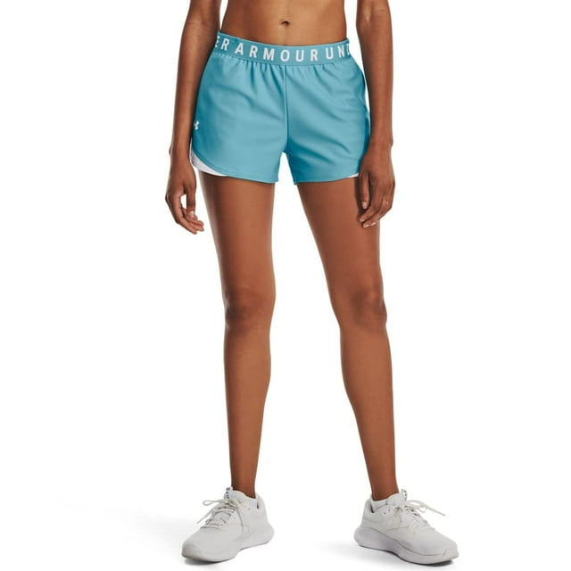 Pantalones cortos Under Armour Play Up 3.0 para mujer, talla XXL, azul