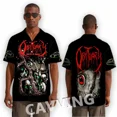 thumbnail image 5 of CAVVING-camisas informales de manga corta para hombre y mujer, camisas transpirables, sueltas, con estampado 3D de banda obituaria, a la moda, 5 of 5