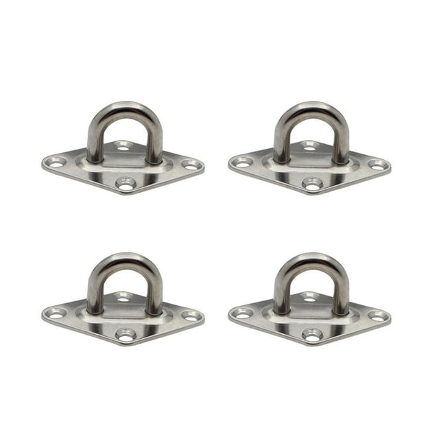 4Pcs 5mm Rhombus Shape Door Latch Practical Fixed Hasp Useful Bending Latch Buckle