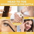 thumbnail image 4 of Viva Naturals Certified Organic Castor Oil (16 oz) â€" 100% Pure and Hexane Free + BONUS Mascara Kit Included, Perfect for Hair Care, Eyelashes and Brows, 4 of 12