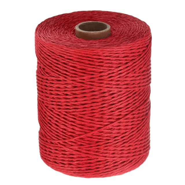 Uxcell Cinta de Rafía de 328 Yardas, Cinta de Rafía de 2mm para Envolver Regalos, Proyectos de Bricolaje, Decoración de Ramo de Flores, Roja