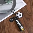 thumbnail image 4 of Soccer Keychain Soccer Gifts Key Chain, Football Inspirational Keyring Sports Fan Silicone Key Rings Football Keys Chains, Sports Ball Car Keyrings Cute Soccers Ball Keyring for Christmas Gifts, 4 of 7