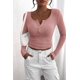 thumbnail image 5 of Remera Henley de Manga Larga para Mujer PRETTYGARDEN Otoño 2025 Rosa M, 5 of 8