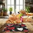 thumbnail image 5 of Wzzjkit Valentine's Day Placemat Festive Party Dining Room Table Cover Home Kitchen Table Heat Mat, 5 of 5