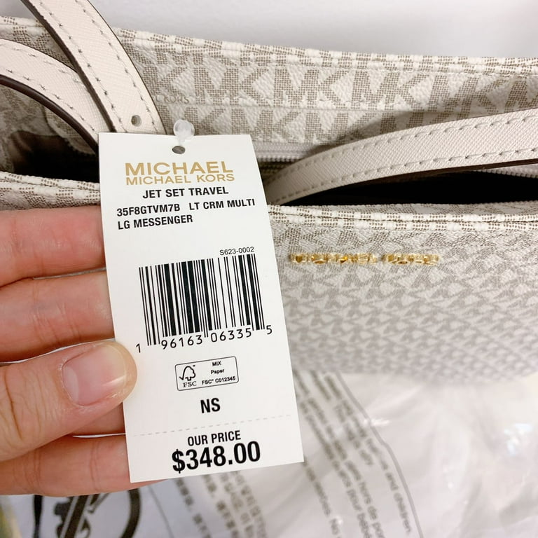 Michael Kors Women s Large Messenger Bag with Adjustable Crossbody Strap Light Cream