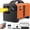 Orange, variant on Diesel Heater 12V 5KW, All in One Portable Diesel Heater with 5L Fuel Tank, Remote Control & LCD Monitor, Fast Heating Parking Heater for Car RV Truck Tent Garage Camper