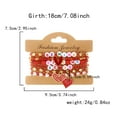 thumbnail image 2 of NICKSUN Love Bracelets for Women Heishi Surfer Red Clay Bead Bracelet Set Love Heart Boho Cute Red Stackable Stretch Jewelry Mother's Day Valentines Birthday Mom Mama Gifts, 2 of 11