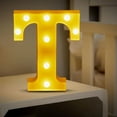 thumbnail image 4 of LED Marquee 26 Letters Lights Sign T, Light Up Number Letters Sign Warm White for Party Home Birthday Anniversary Battery Powered, 4 of 6
