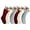 Burgundy-gray-ivory, variant on Christmas Stockings, 14 Inch White Cable Knitted Stockings for Xmas Family Holiday Fireplace Decorations, 6 Pack