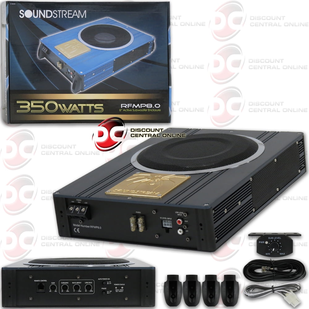 subwoofer with built in amp walmart