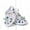 Blue, variant on Fridja Toddler Sandles Girls Squeaky Shoes Rubber Sole Closed Toe Princess Flat Sandals Summer Shoes, White, 1-3 Years Old
