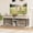 White, variant on Heavy Duty Double Dog Crate Furniture with Storage, 82'' Wooden Indoor Kennel TV Stand for 2 Medium or Large Dogs, 4 Drawers & Shelves, Pet Bed Sofa, Classic + Washed White