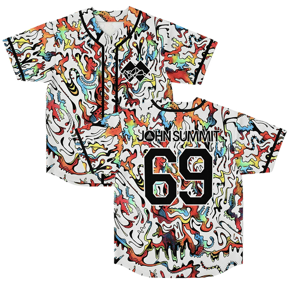 John Summit Merch Baseball Jersey 2024 Tour Thin Button Baseball Uniform Baseball Jersey for Fan