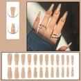 thumbnail image 2 of Set of 24 false nails, Press on, Nude, 2 of 5