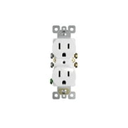 Hyper Tough 15A Self-Grounding Tamper-Resistant Duplex Outlet, White