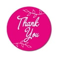 thumbnail image 1 of Darling Souvenir Round 45 Pcs Leaf Vines Thank You Stickers Fuchsia Pink Wedding Envelope Seal-1.6 Inches, 1 of 4