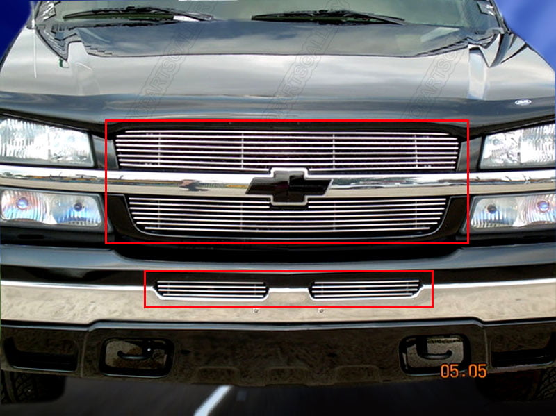 Front Grille Molding Primed For 2003-2006 Chevrolet Silverado 1500 2500HD 3500HD