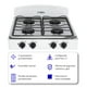 thumbnail image 3 of Estufa Parrilla de Gas de Mesa Garell 4 quemadores Blanca Acero Inoxidable PM4Q-IB, 3 of 7