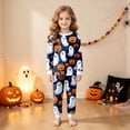 thumbnail image 5 of Wxirdiow Toddler Kids Pajamas Set, Halloween Long Sleeve Boys Girls 2-Piece Snug Fit PJs,Blue,7-8 Years, 5 of 8