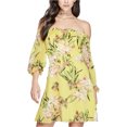 thumbnail image 1 of Vestido acampanado Estampado GUESS para mujer amarillo XS, 1 of 1
