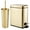 Brass, variant on mDesign Metal Toilet Bowl Brush and Holder + Wastebasket - Set of 2, White