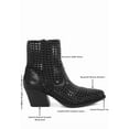 thumbnail image 3 of Artisole Woven Pleather Block Heel Boots, 3 of 10